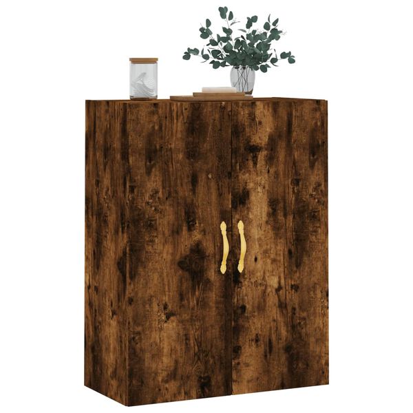 vidaXL Armoire murale ch&ecirc;ne fum&eacute; 69,5x34x90 cm