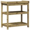 vidaXL Table de rempotage et &eacute;tag&egrave;res 82,5x45x86,5cm bois pin impr&eacute;gn&eacute;