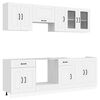 vidaXL Ensemble d'armoires cuisine 8pcs Kalmar blanc bois d'ing&eacute;nierie