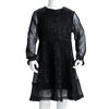 Robe &agrave; manches longues pour enfants noir 140