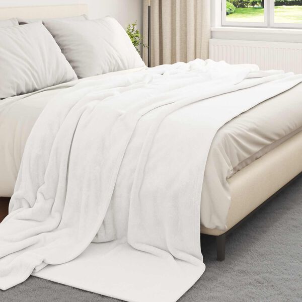vidaXL Jet&eacute; Blanc 240 x 270 cm Toison