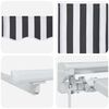 vidaXL Auvent R&eacute;tractable Anthracite et blanc 250 x 200 cm