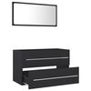 vidaXL Ensemble de meubles de salle de bain 2 pcs Gris Agglom&eacute;r&eacute;