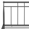 vidaXL Cadre de lit sans matelas noir m&eacute;tal 120x200 cm