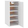 vidaXL Armoire &agrave; chaussures Blanc 32x35x70 cm Bois d&rsquo;ing&eacute;nierie