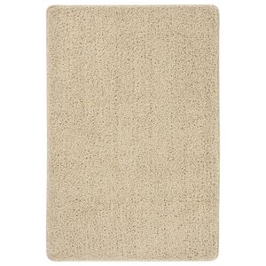vidaXL Tapis shaggy antid&eacute;rapant Cr&egrave;me 140x200 cm