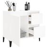 vidaXL Armoire de salle de bain blanc 65x33x60 cm bois d'ing&eacute;nierie