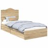 vidaXL Lit de Rangement Ch&ecirc;ne Sonoma 70 x 190 cm Bois d'ing&eacute;nierie