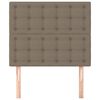 vidaXL T&ecirc;te de lit Taupe 90x5x118/128 cm Tissu