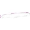 vidaXL Dessus de table 100x50x3,8 cm ovale bois massif de manguier