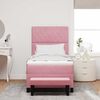 vidaXL Lit &agrave; ressorts avec matelas Rose 100 x 200 cm Velours