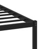 vidaXL Cadre de lit en métal sans matelas chêne fumé 183x213 cm
