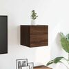vidaXL Meuble TV mural Ch&ecirc;ne marron 30,5x30x30 cm