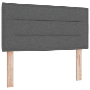 vidaXL T&ecirc;te de lit Gris fonc&eacute; 80 cm tissu