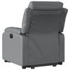 vidaXL Fauteuil inclinable &eacute;lectrique gris similicuir