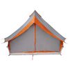 vidaXL Tente Tipi familiale Gris et orange 400 x 346 x 250 cm