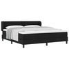 vidaXL Lit &agrave; ressorts avec matelas Noir 180 x 200 cm tissu