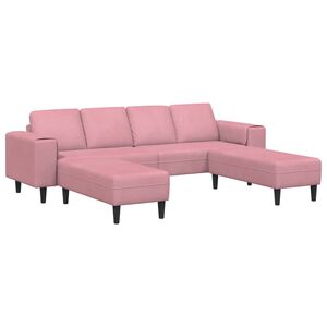 vidaXL Canap&eacute; de salon 3 pc Rose