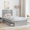 vidaXL Cadre de lit Gris Sonoma 100 x 200 cm Bois Ing&eacute;nierie
