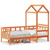 vidaXL Lit de jour avec toit sans matelas 90x200 cm bois massif