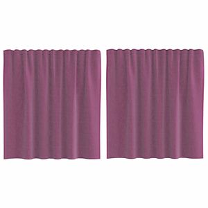 vidaXL Rideaux en voile &agrave; &oelig;illets (2 pcs) violets
