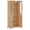 vidaXL Buffet haut Ch&ecirc;ne sonoma 69,5x34x180 cm Bois d'ing&eacute;nierie
