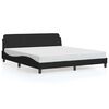 vidaXL Cadre de lit Dover noir 183x213 cm similicuir