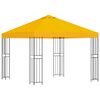 vidaXL Pavillon 3 x 3 m Jaune Polyester et Acier 190 gsm