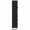 vidaXL Haut Armoire Ch&ecirc;ne noir 69,5 x 34 x 180 cm Bois d'ing&eacute;nierie