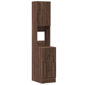 vidaXL Armoire de cuisine ch&ecirc;ne marron 35x50x180 cm bois d&rsquo;ing&eacute;nierie