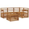 vidaXL Ensemble de canap&eacute;s d'ext&eacute;rieur 5 pc Naturel Polyester