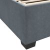 vidaXL Cadre de lit avec matelas Gris fonc&eacute; 140 x 200 cm tissu