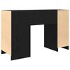 vidaXL Bureau ch&ecirc;ne noir 120x42x76 cm bois d'ing&eacute;nierie