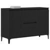 vidaXL Buffet Chêne noir 104 x 35 x 70 cm Bois d'ingénierie