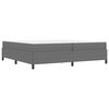 vidaXL Cadre de lit avec matelas Gris clair 200 x 200 cm tissu