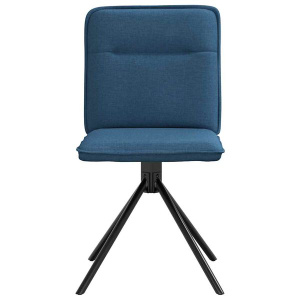 vidaXL Chaises &agrave; manger lot de 4 bleu tissu