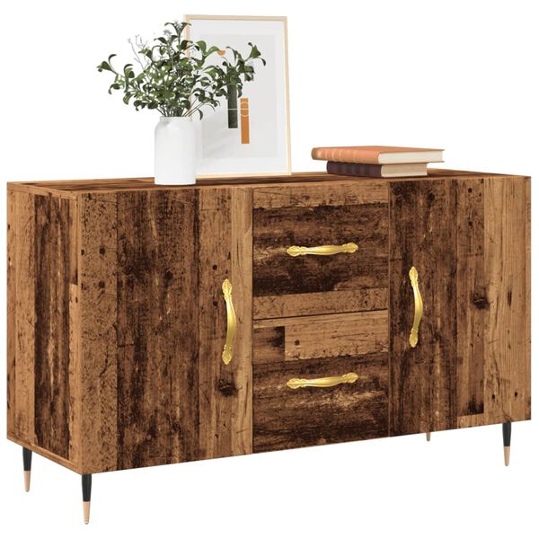vidaXL Buffet vieux bois 100x36x60 cm bois d'ing&eacute;nierie