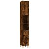 vidaXL Armoire de bain ch&ecirc;ne fum&eacute; 30x30x190 cm bois d'ing&eacute;nierie