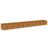 vidaXL Jardini&egrave;re sur&eacute;lev&eacute;e 386 x 50 x 36 cm Acier Corten