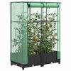 vidaXL Jardini&egrave;re sur&eacute;lev&eacute;e avec housse aspect rotin 80x40x123 cm