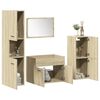 vidaXL Ensemble de meubles de salle de bain 4 pcs ch&ecirc;ne sonoma