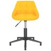 vidaXL Chaises pivotantes &agrave; manger lot de 4 jaune moutarde velours