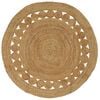 vidaXL Tapis de surface Naturel &Oslash; 150 cm Jute