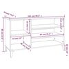 vidaXL Armoire &agrave; chaussures Ch&ecirc;ne marron 102x36x60cm Bois d'ing&eacute;nierie