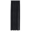 vidaXL Rideaux occultants 2 pcs Noir 140 x 260 cm Velours