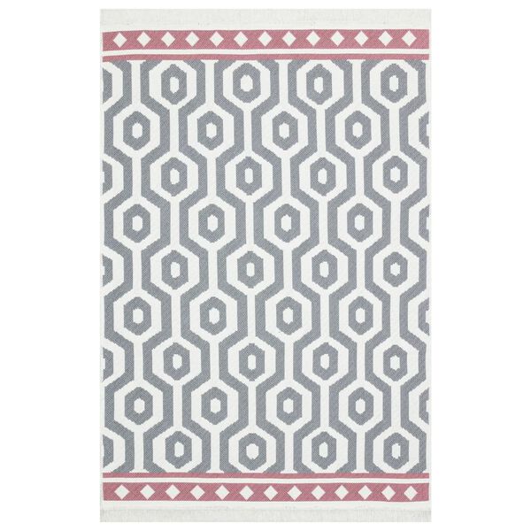 vidaXL Tapis Gris 160x230 cm Coton