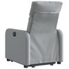 vidaXL Fauteuil inclinable &eacute;lectrique gris clair tissu