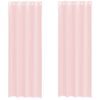 vidaXL Rideaux en voile avec &oelig;illets 2 pcs rose clair 140x300 cm