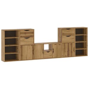 vidaXL Meubles TV 5 pcs avec rangement ODDA bois de pin massif