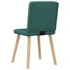 vidaXL Chaises &agrave; manger lot de 6 vert fonc&eacute; tissu